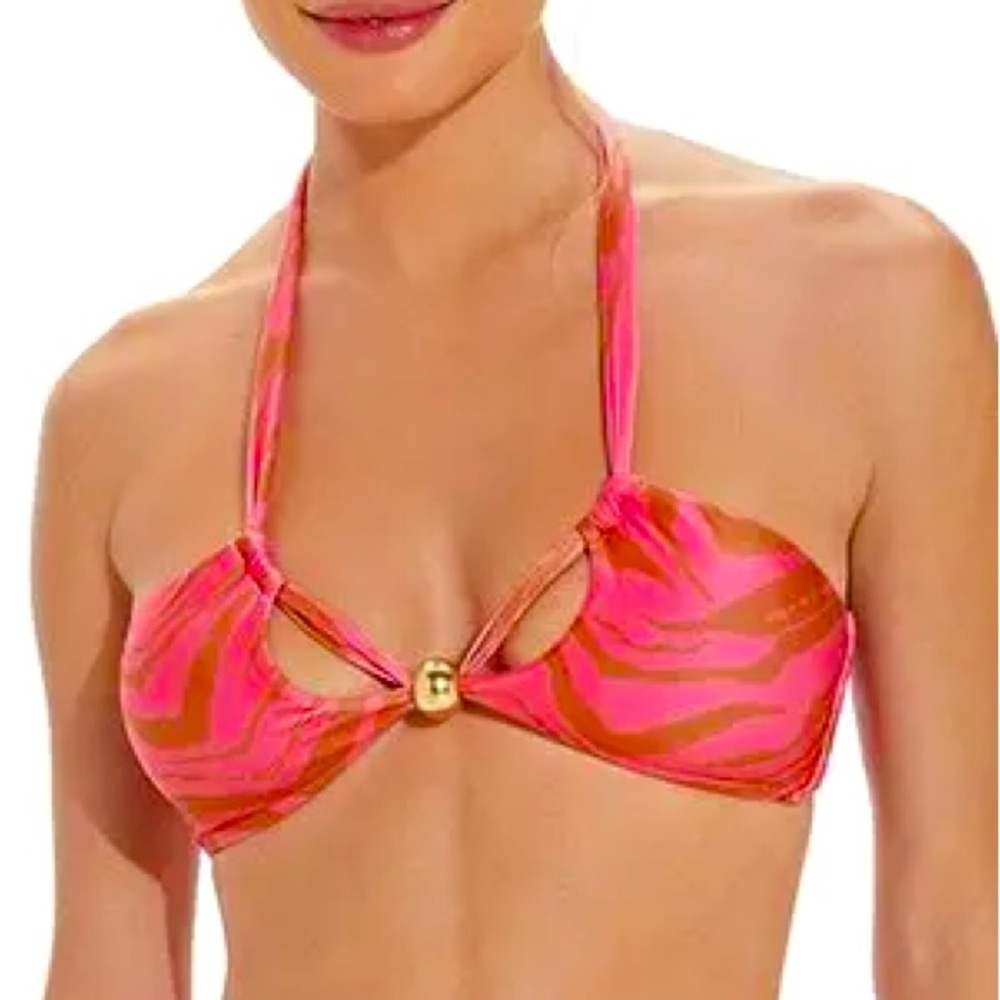 NWT VIX PAULA HERMANNY Bikini Top “Diani Brenda” In Multicolor Size M